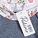 Newborn Baby Girl Fall Winter Clothes Long Sleeve Hoodie Sweatshirt Floral Pants with Headband 3Pcs Outfit Set (6-12 Months, Grey)