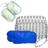Jomaco Breastmilk Cooler Bag with Ice Pack - Insulated Breast Milk Cooler Travel Bag - Small Breastmilk Storage Bag Cooler with Detachable Wrist Strap