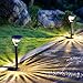 Twinkle Star 50 Lumens Solar Path Lights Solar Garden Lights Solar Landscape Lights Outdoor for Patio Yard, Can Be Installed by Round Pile or Stake, 42X Brighter, 2 Pack