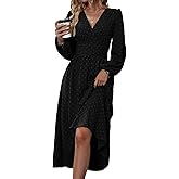 FIMARSTED Dresses for Women 2026 Blue Maxi Dress Formal Wedding Guest Dresses for Women Long Sleeve Dresses for Women