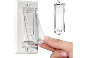 1 Light Switch Guard Cover, Baby Proof Wall Switch Cover Guard for Rocker Light Switch Protects Your Lights or Circuits from 