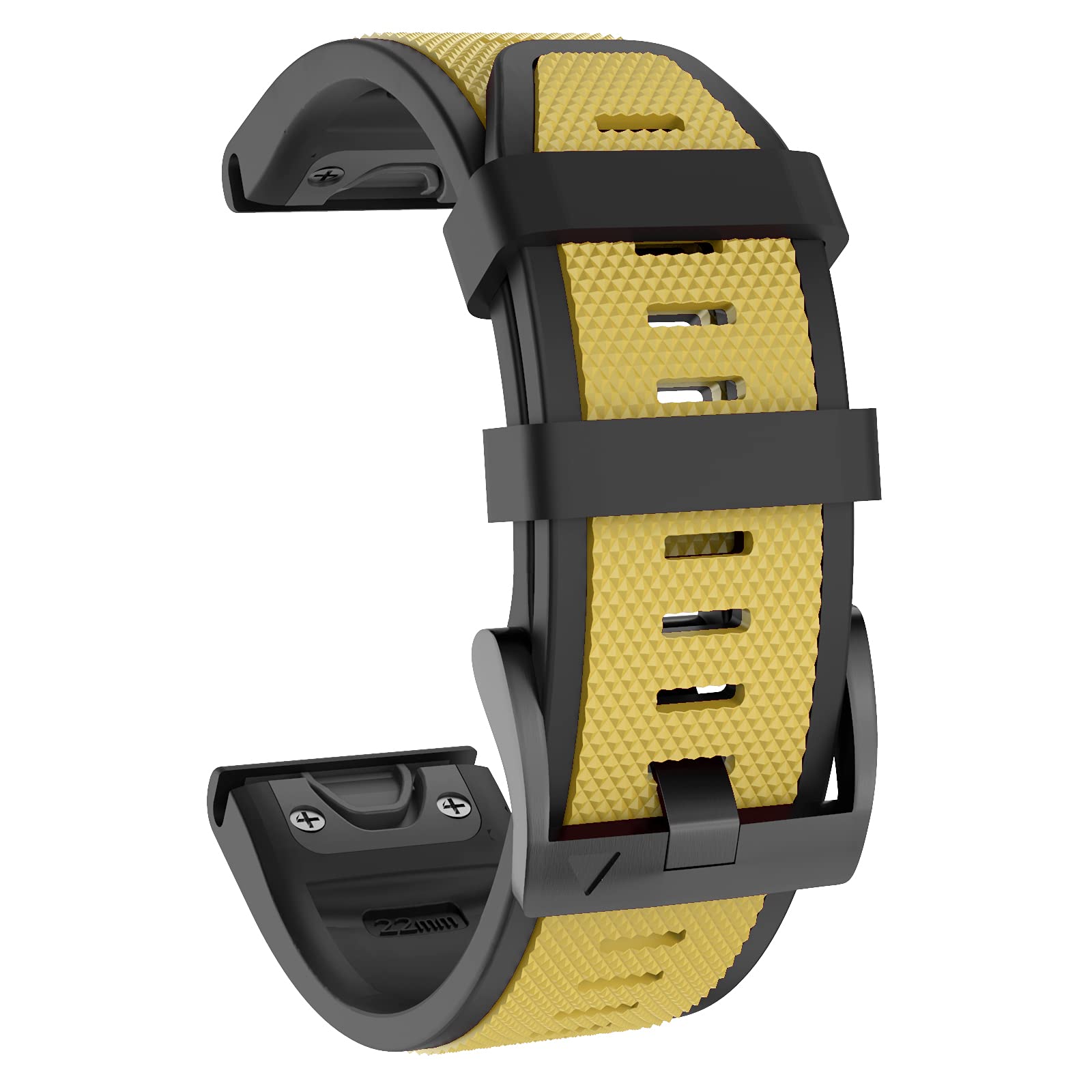 ISABAKE Strap for Garmin Fenix 5/5 Plus, 22mm Quickfit Silicone Band for Fenix 6/6 Pro, Forerunner 935/945, Approach S60, Garmin MARQ