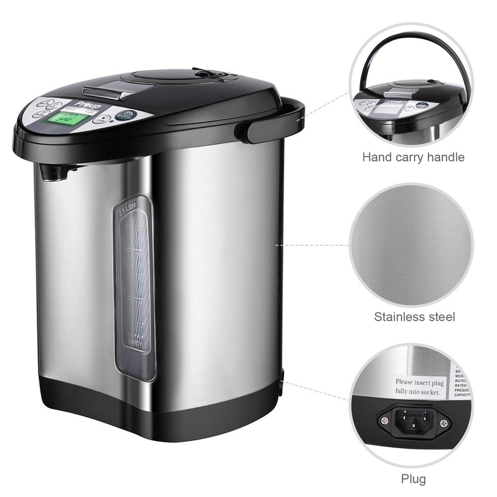 3.5 Liter Electric Water Boiler and Warmer Preup Stainless Steel