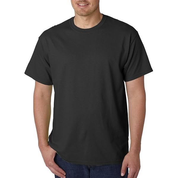 Gildan Men's Heavy Taped Neck T-Shirt - Comfort Jersey Tee, Multiple Colors, Sizes S-5X