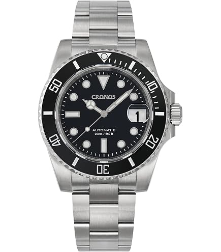 Amazon.com: Cronos L6039 44mm Automatic Dive Watch for Men | 9015