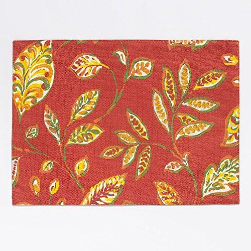 Harvest Season 4-Set Placemats and 4-Set Napkins: Spring Flowers