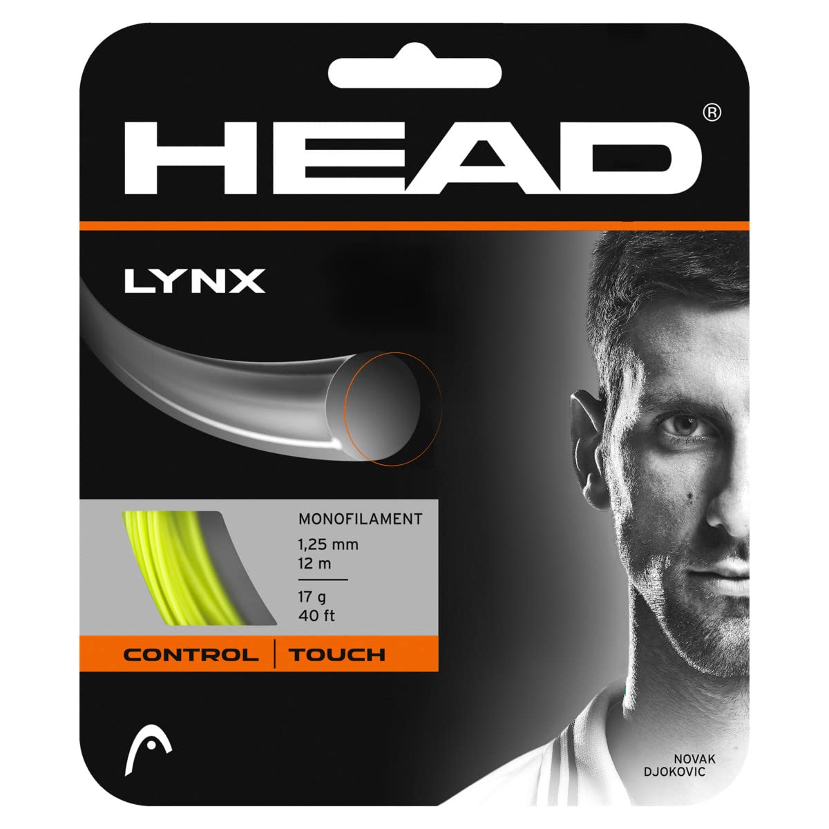HEAD Lynx Racket string, Yellow, Size 16
