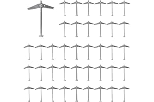 Juasky 40 Pcs Toggle Bolts and Wing Nut Kit, 1/8 Inch Toggle Anchors for Hanging Heavy Items on Drywall