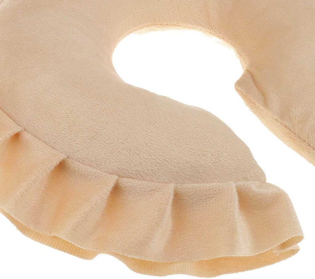 KODORIA U Shaped Neck Cushion Spa Salon Massage Table Cradle Face Pillow Neck Head Cushion Travel Flight Neck Pad - Light Brown: Kitchen & Dining