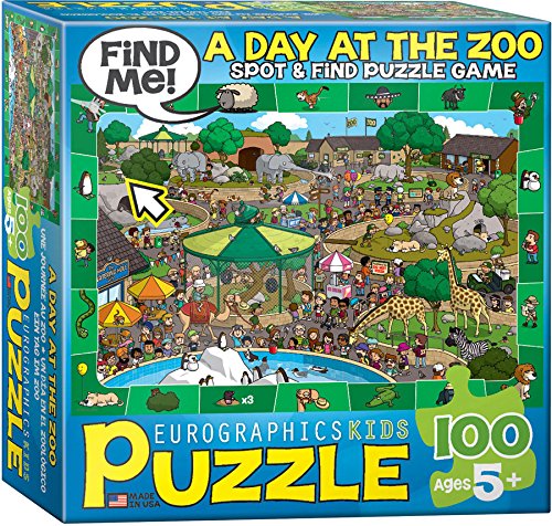 A Day at the Zoo - Spot and Find Puzzle, 100-Piece