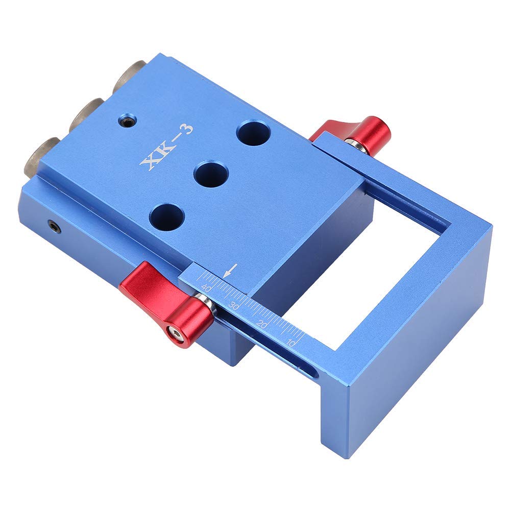 Woodworking Inclined Hole Locator, Aluminum Alloy Pocket Drilling Kit for Woodworking Angle Drill Guide