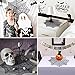 PartyTalk Halloween Spider Web Table Topper, 30-Inch Round Black Lace Tablecloth for Scary Movie Night Halloween Decorations