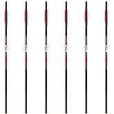Killer Instinct Hypr-V 20" Crossbow Bolts 6-Pack - V-Track Nock System 390 Grain Total Weight with .003" Straightness Tolerance