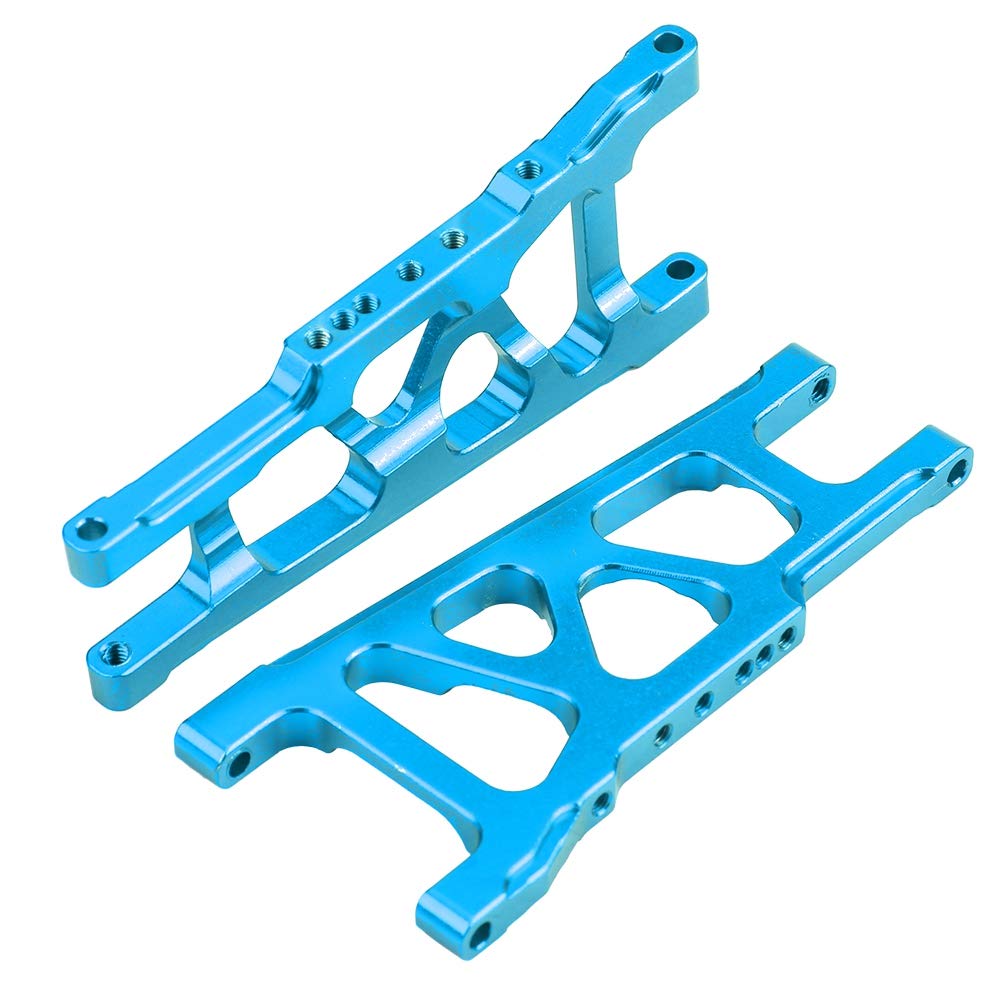 VGEBY1 Front Rear Suspension Arm, 3 Colors Aluminium Alloy Universal Suspension Arm for TRAXXAS Slash 1/10 Scale RC Car(Blue)