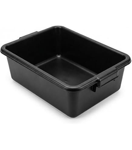 Amazon.com: Winco PLTC-7K Bus Box, Medium, Black: Food Tins: Home