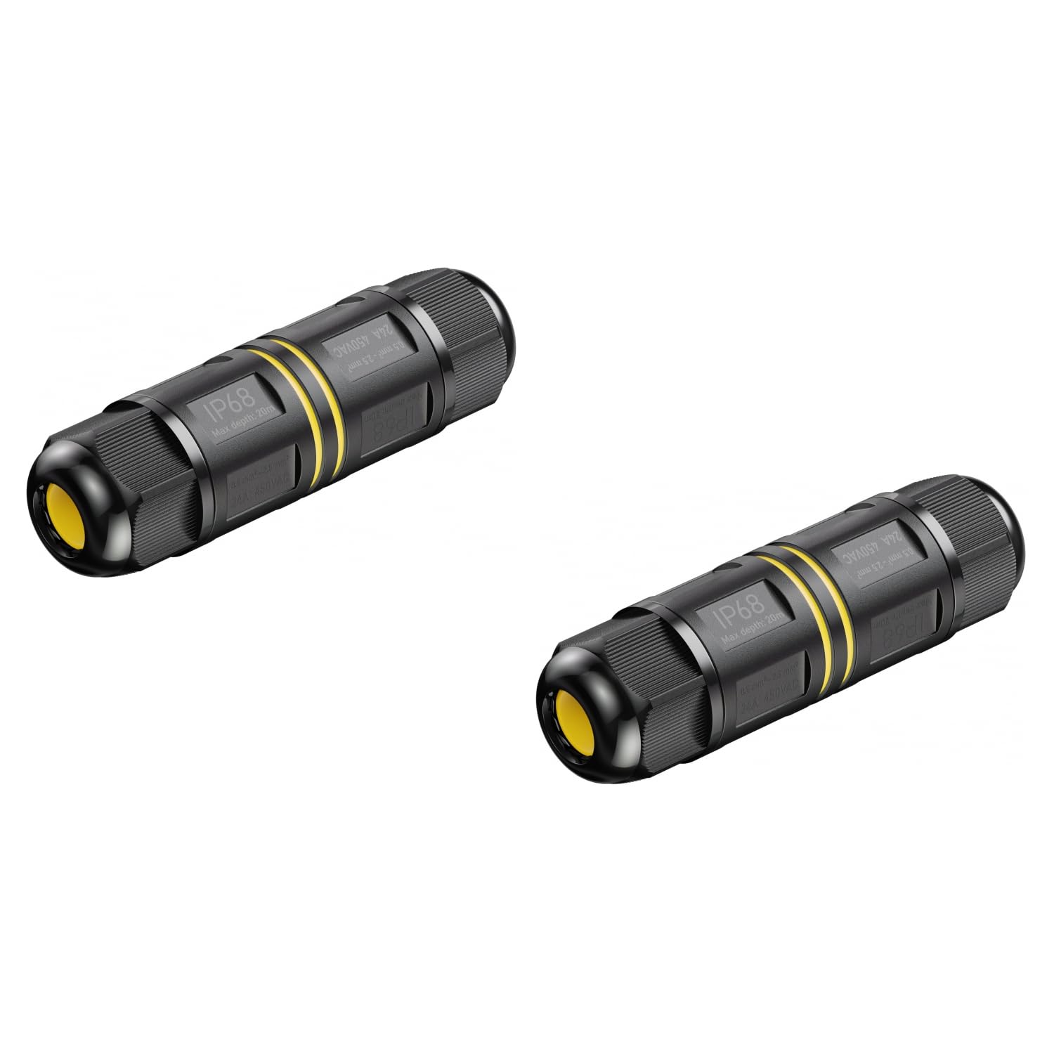 ledscom.de 2 cable connectors for outdoor use, IP68, sleeve for 5-12mm cable diameter — image 1