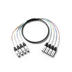 PRORECK 6ft Snake Cable, 4-Channel Shielded Audio