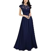 Miusol Women's Formal Floral Lace Evening Party Maxi Dress