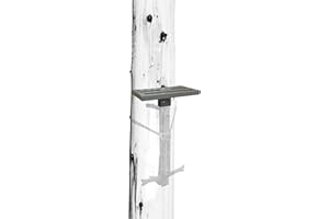 Hawk Small Platform, Lightweight Tree Stand Hunting Gear Mounts to Helium Sticks, Foot Rest for Mobile Hunters, Quiet Step, 10 x 6 Inch