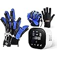 Syrebo Hand Rehabilitation Robot Gloves, E10 Upgrared Model with Rotary Switch Controled Individual Finger Training, Finger Hand Exercise Recovery Equipment for Hand Dysfunction Patients