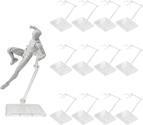 Amazon 12個入り プラモデル フィギュア スタンド 台座 1 144 180度可動 スケール ポリカーボネート製 角度調整 ディスプレイスタンド 飾る 模型 人形 Act Stage 透明色 フィギュア ドール 通販