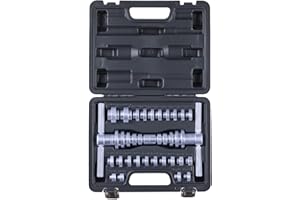 VEVOR Bearing Press Kit, 25 Pcs, Bearing Race and Seal Driver Set with Bushings & Wrenches, Bushing Driver Tool Set, Heavy Du