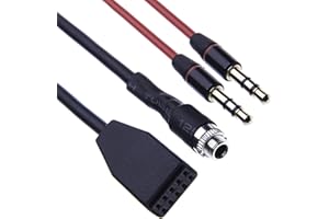Keple BMW Aux Input Mounting Kit Auxiliary Audio Cable Adapter with 3.5mm Male Aux Cable 1m for BMW (E46) 320i / 320ci / 320cic / 323i / 323ci / 323cic / 325i / 325ci / 325cic / 328i / 328ci / 32