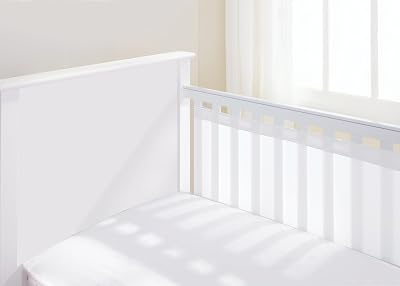 BreathableBaby Airflow 2 Sided Cot Mesh Liner 120x60 or 140x70 White