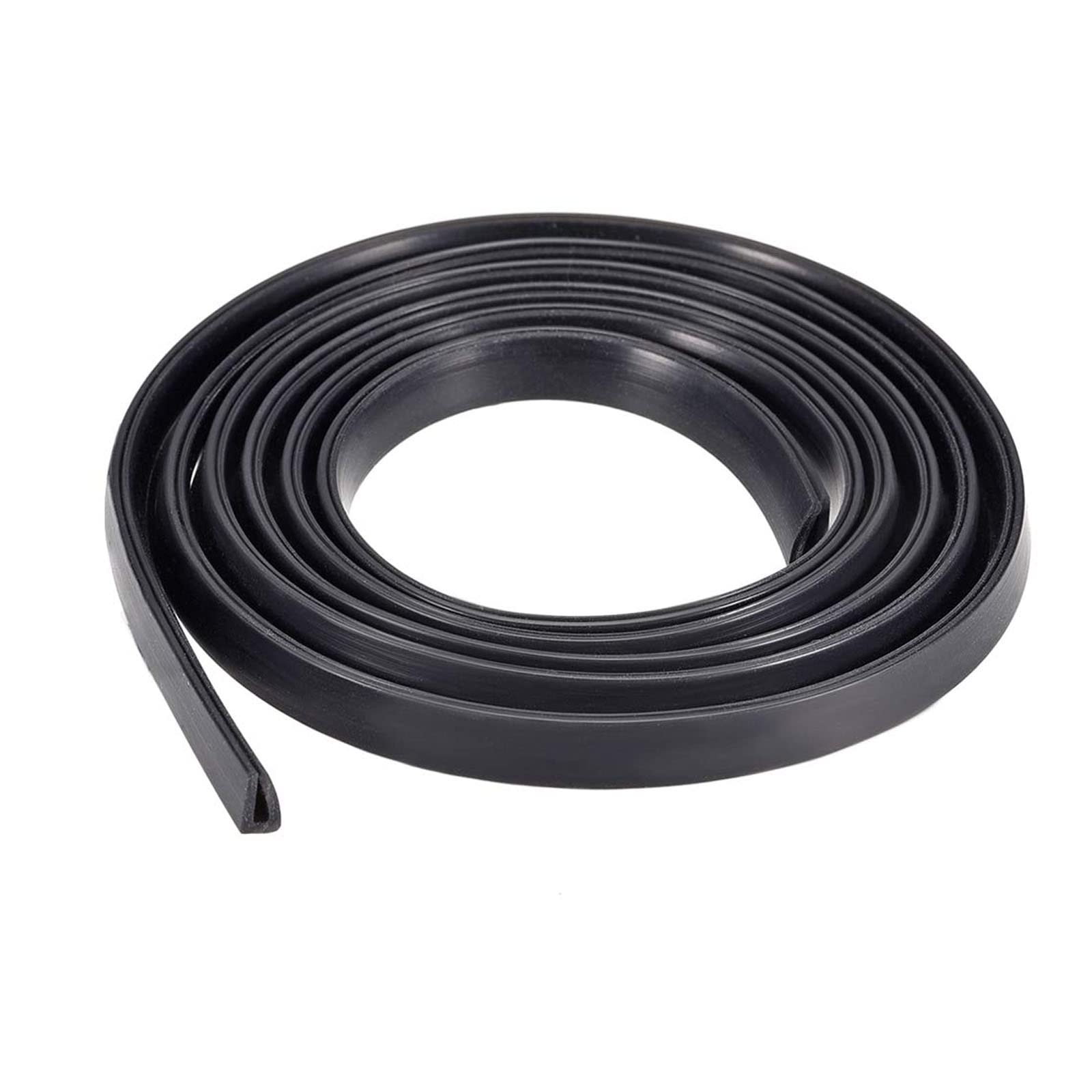 TA-VIGOR Edge Trim U Seal Black Rubber U Channel Edge Trim Rubber Seal, U Shape Weather Stripping for Edge Protector Fits 0.1-1.5mm Edge 3.28Ft Length