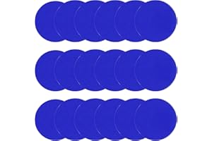 GENERIC ZIECE Poly Spots Spot Markers for Gym Floor 9 inch Flat Cones 12/18Pcs Non Slip Rubber Floor Dots for Kids Soccer Basketball Sports Speed Agility Training, Preschool Classroom Activities