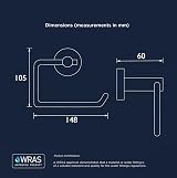 Bristan Round Toilet Roll Holder Brushed Brass Bathroom Accessory view 3