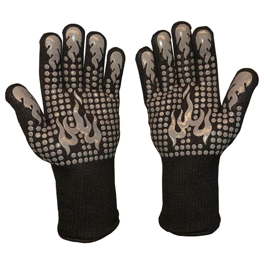 Chimsoc Heat and Flame Resistant Protective Gloves for Wood Burning Stoves and BBQs