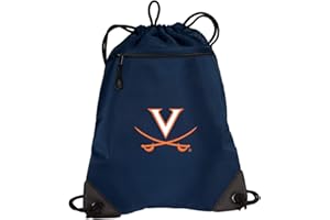 Broad Bay UVA Drawstring Backpack University of Virginia Cinch Bag - UNIQUE MESH & MICROFIBER