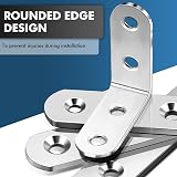 shinfly L Brackets 20 Pcs 20x20mm Metal Corner Braces for Wood Furniture view 3