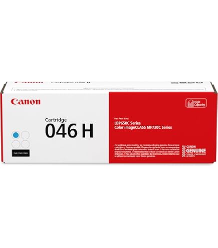 Amazon.com: Canon Genuine 046 Cyan Toner Cartridge Compatible with