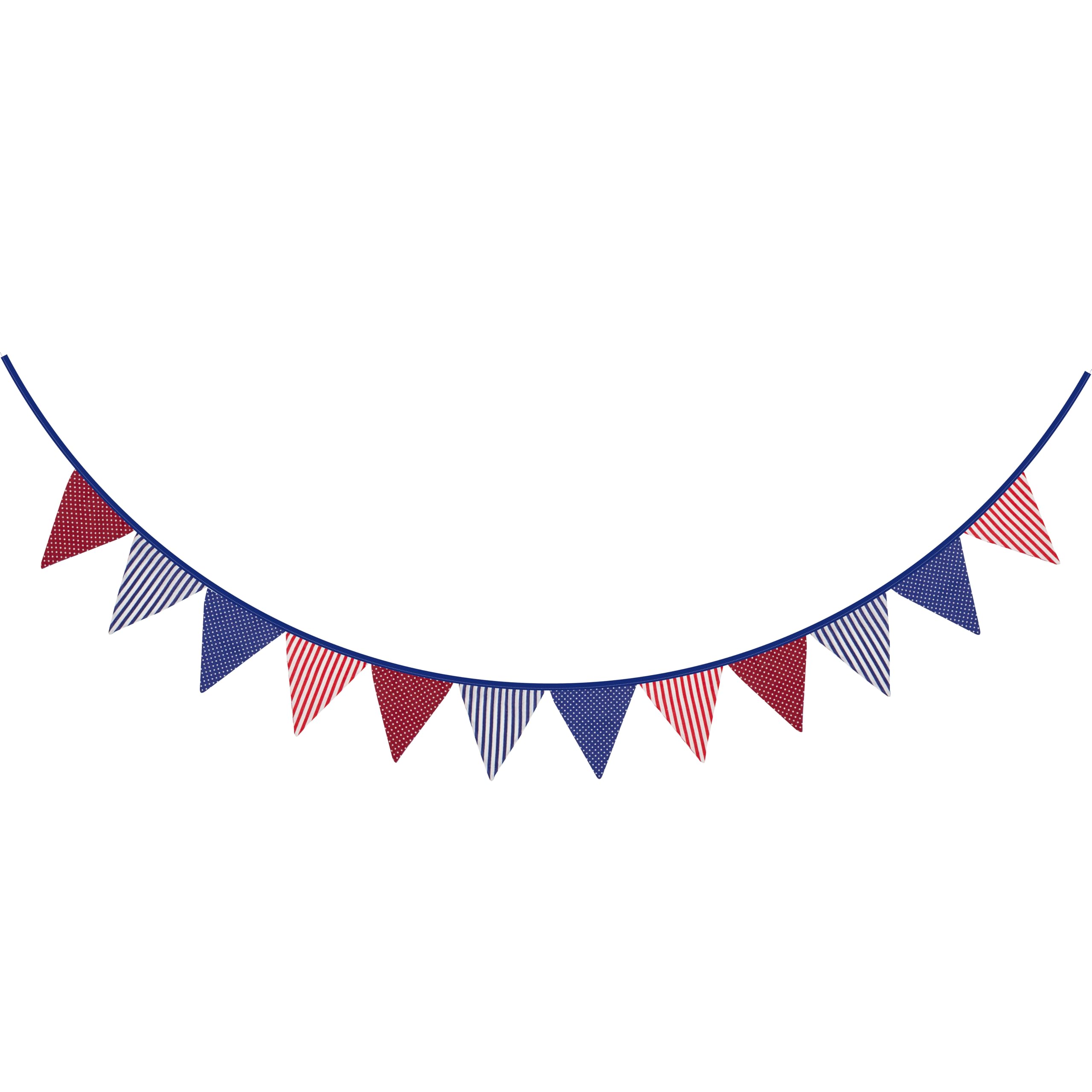 Nauticalia Dots/Stripes Bunting, red/blue, 2m
