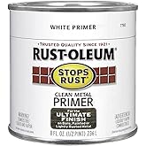 Rust-Oleum 7780730 Rustoleum 7780-730 1/2 Pint Stops Rust Primer, 8 Ounce, Flat White Clean Metal, 8 Fl Oz