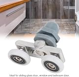 DEWIN 4 Pcs Shower Door Rollers 23mm Glass Sliding Track Wheels Replacement view 3