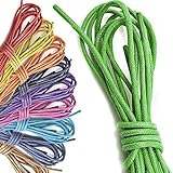 Women's DailyShoes Round Waxed Shoelaces (Ten Pair) (Great for Men's Shoes)