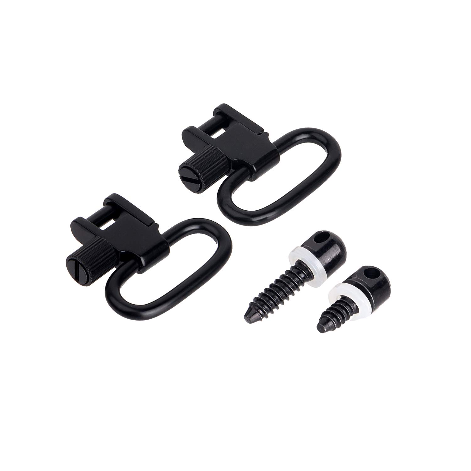 FOCUHUNTER QD Rifle Sling Swivels Screw Studs Quick Detach Swivels Bolt Action Wood Screw Type Hunting Accessories for Tactical Shooting