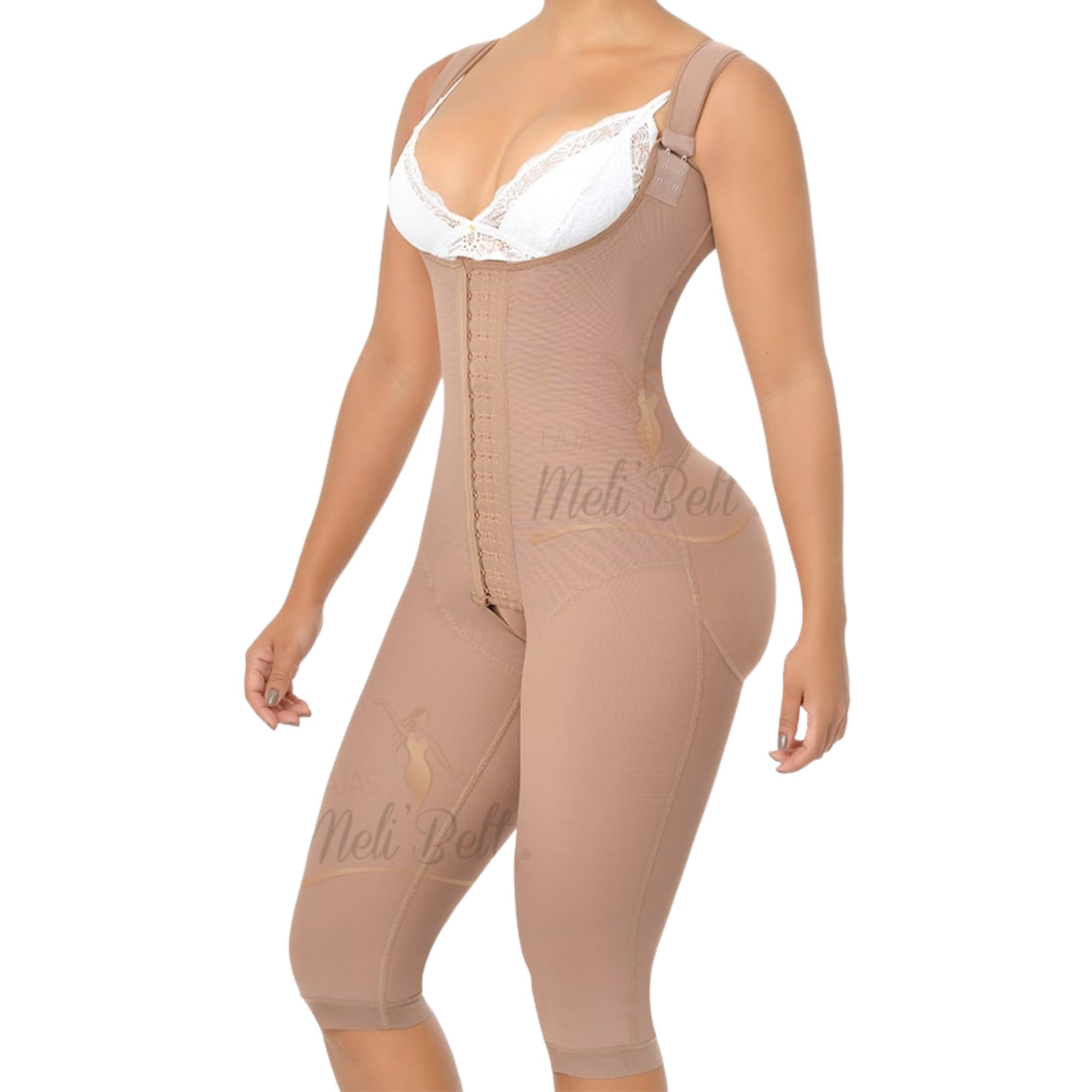 Photo 1 of Melibelt 3026 Fajas Colombianas Reductoras Y Moldeadoras Compression Garment Shapewear For Women (X-Large, Mocca)