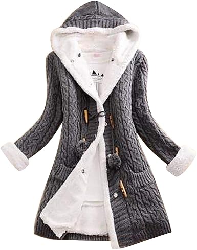 knitted casual hoodies cardigan coat