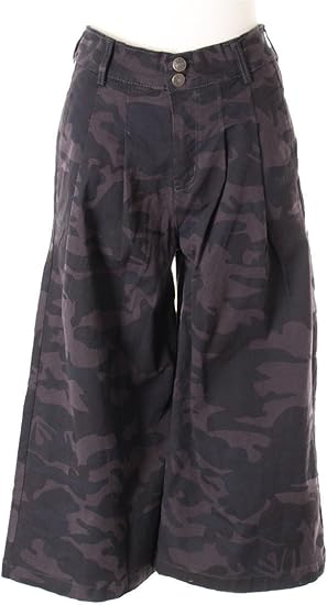 Amazon 迷彩 パンツ レディース ボトムス ガウチョ スカーチョ スカンツ 大きいサイズ カプリ クロップトパンツ 通販