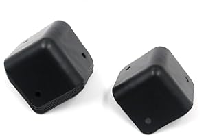 Geesatis 8 pcs Right Angle Corner Protector Black Iron Cabinet Speaker Corners Protector for Cabinet Guitar Amplifier Stage Speaker, with Mounting Screws, Height 1.7 inch