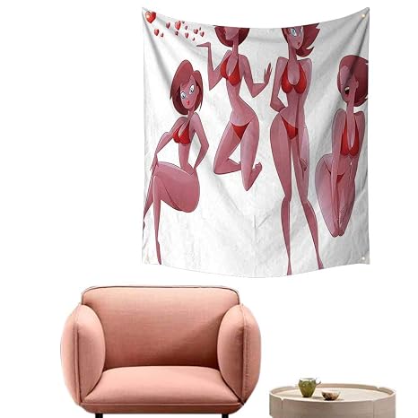 Amazon Co Jp Alsohome ホームインテリア タペストリー かわいい