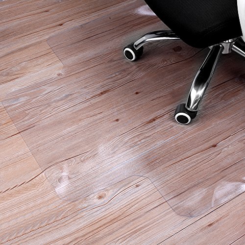 Office Desk Chair Mat for Hard Wood Floor PVC Clear Protection Floor Mat,Premium Quality Chair Mat Thick and Sturdy (Clear, 36" x 48")