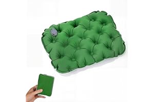 Inflatable Travel Cushion with Carry Bag | Ultralight, Portable & Waterproof Airplane Seat Cushion – Foldable for Beach, Hiki