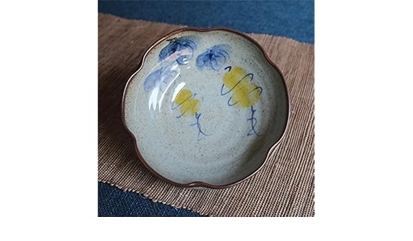 YUWANW Jingdezhen Pintado A Mano Bajo Vidriado Cerámica Plato De ...