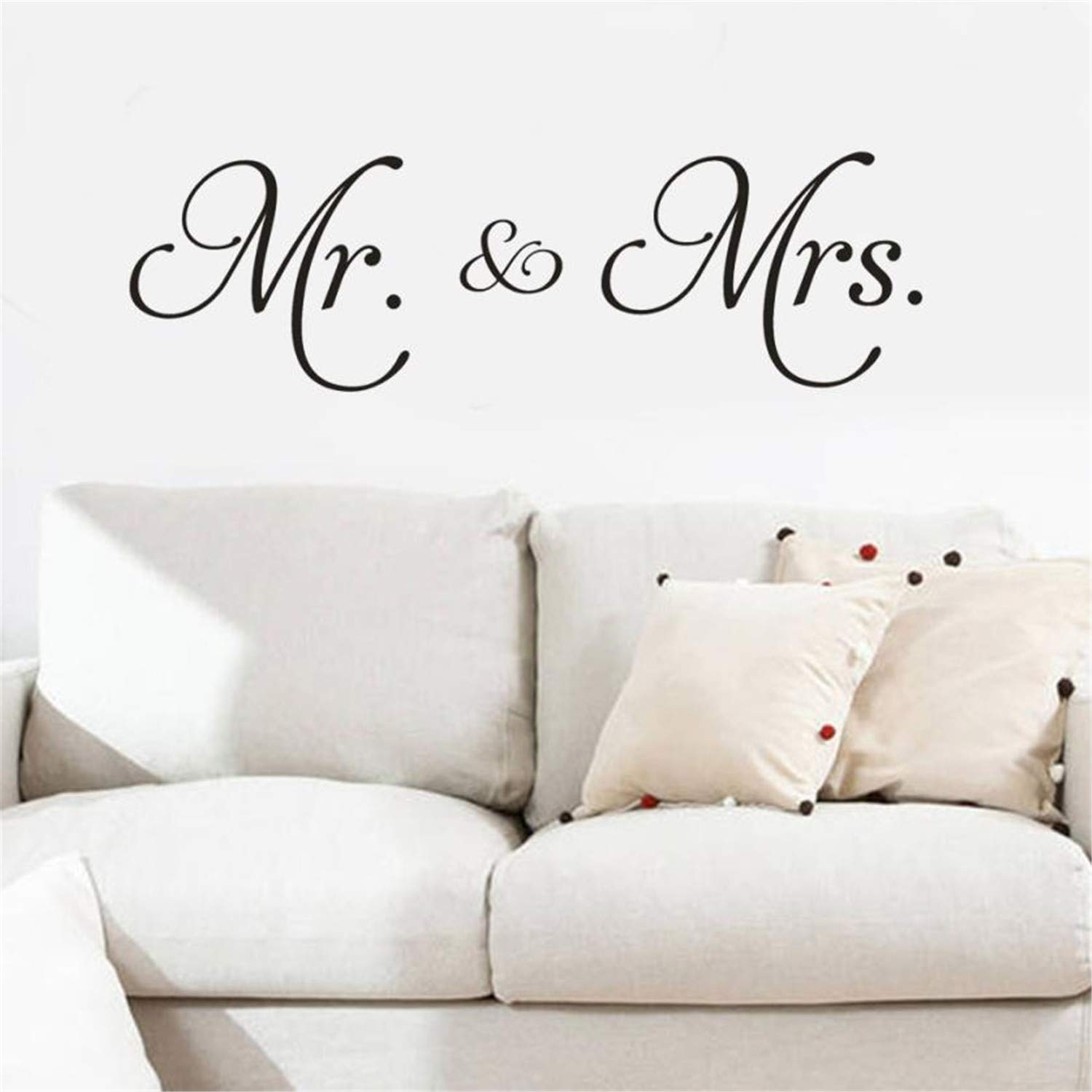 Amazon Com Home Improvement Mr Mrs Wall Decal Living Room
