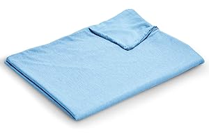 EXQ Home Weighted Blanket Cover 41x60-Twin Size Premium Soft Duvet Cover for Kids Weighted Blanket with Zipper,Machine Washable for Hot Sleeper in Summer(Blue,Duvet Cover Only)